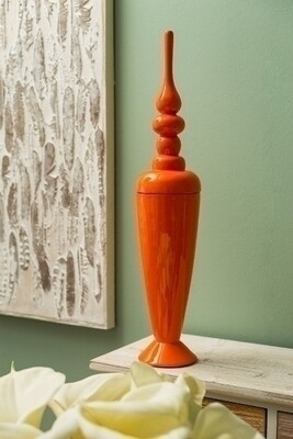 Vase, Dekoschale "Carlota", orange