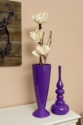 Vase, Dekoschale &quot;Carlota&quot;, lila