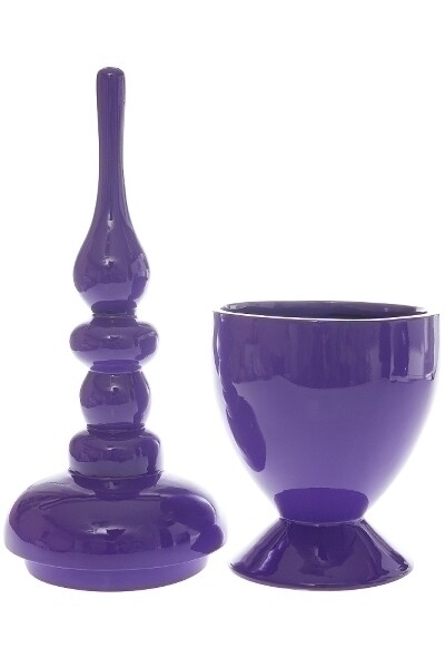 Vase, Dekoschale "Blanca", lila
