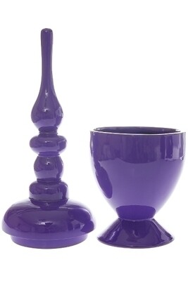 Vase, Dekoschale "Blanca", lila