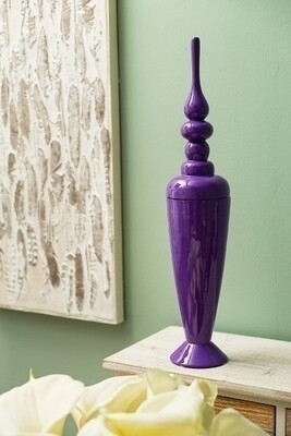Vase, Dekoschale "Carlota", lila