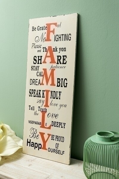 Spruchtafel &quot;Family&quot;
