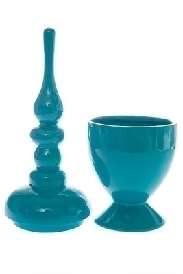 Vase, Dekoschale "Blanca", blau