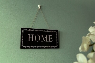 Spruchtafel &quot;Home&quot;