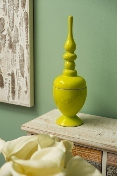 Vase, Dekoschale &quot;Blanca&quot;, grün