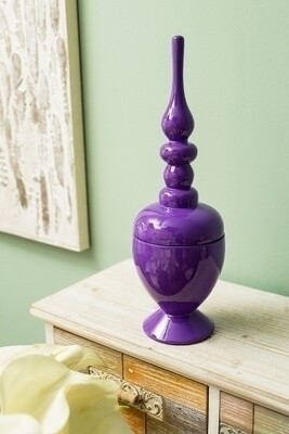 Vase, Dekoschale &quot;Blanca&quot;, lila