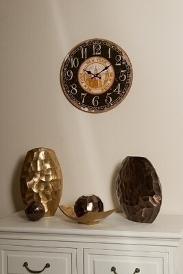 Wanduhr &quot;New York&quot;, aus Holz