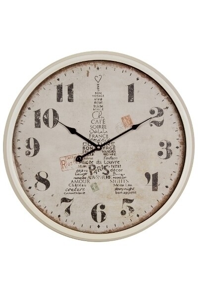 Wanduhr "Paris", aus Metall