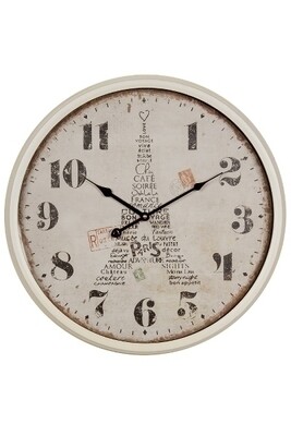 Wanduhr "Paris", aus Metall