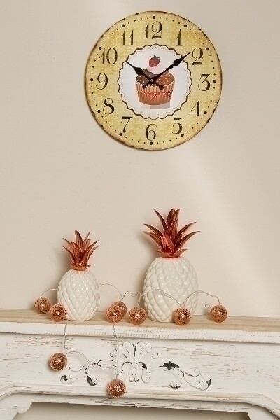 Wanduhr &quot;Cupcake, braun&quot;, aus Holz