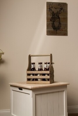 Flaschenhalter, Flaschenträger aus Holz &quot;Bobby&quot;