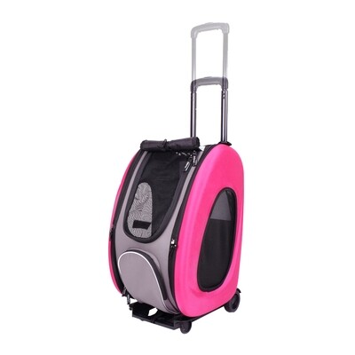 Ibiyaya Hunde- Trolley Hundetasche 4in1, Pink
