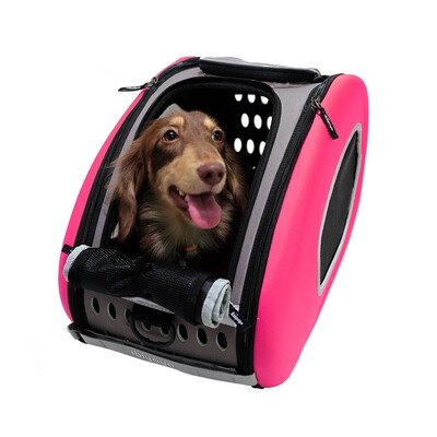 Ibiyaya Hunde- Trolley Hundetasche 4in1, Pink