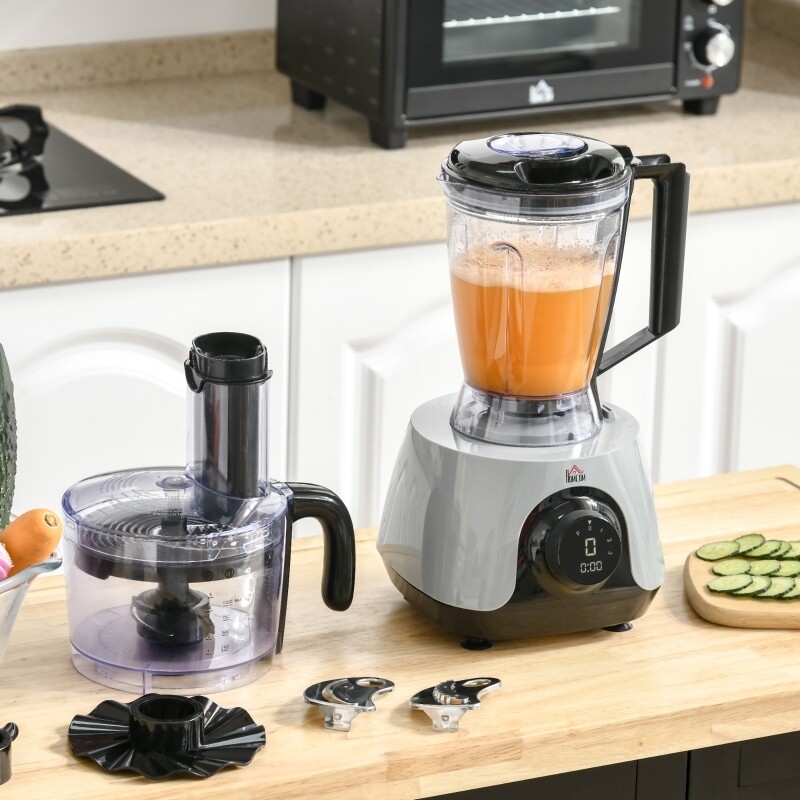 Küchenmaschine mit 1L Schlüssel 1,25L Mixbehälter