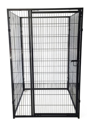 Colour Gitterzwinger/Auslauf Starterset 1 x 1 m aus farbig beschichteten Elementen, schwarz