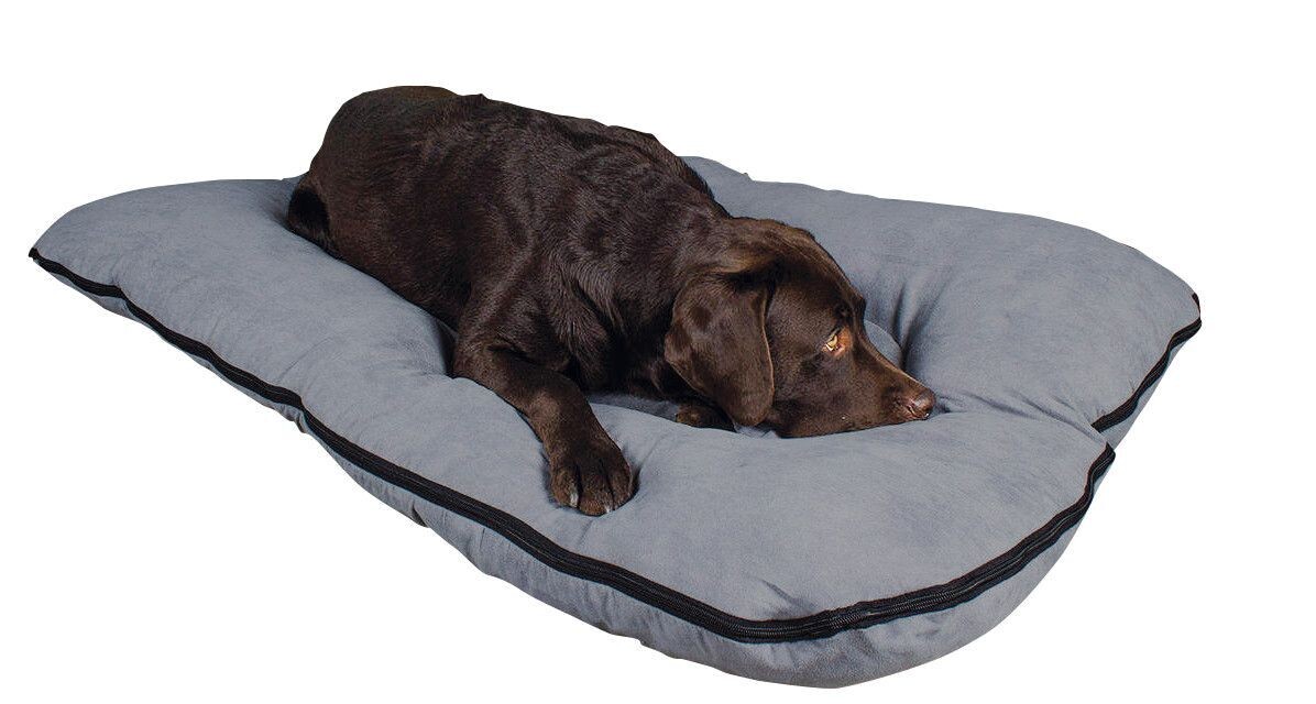 Hundebett / Hundekissen XXL grau, 120x80 cm, 10 cm hoch