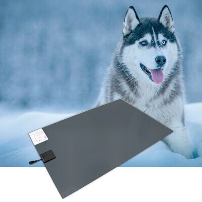 Wärmeplatte für Hunde / Haustiere PVC 230/24V gross 58x81 cm inkl. Trafo, mit Bissschutz, Kabel absteckbar