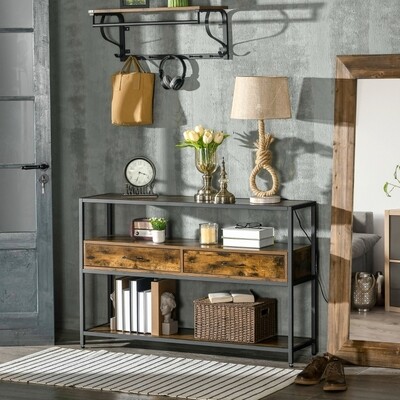 Konsolentisch im Industrial-Design 120 x 30 x 75,5 cm