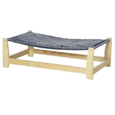 Erhöhtes Hundebett Haustierbett mit Kissen Hundeliege 90 x 50 x 28 cm