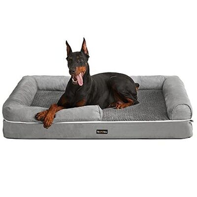 Orthopädisches Hundebett hellgrau Gr. L  120 x 85 x 25 cm