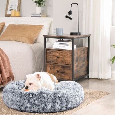 Hundebett Ø 80 cm weich gepolstert
