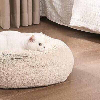 Hundebett Katzenbett Ø 50 cm weich gepolstert