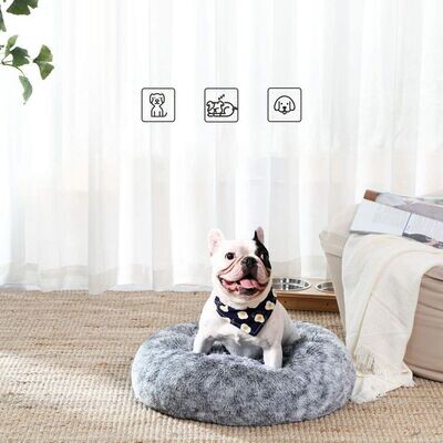 Hundebett Katzenbett mit weichem Bezug 60 cm