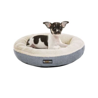 Hundebett, Katzenbett, rund,  Ø 55 cm grau