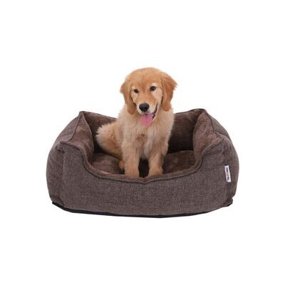 Waschbares Hundebett, Katzenbett 75 cm Braun