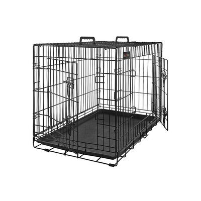 Transport-Hundekäfig mit 2 Türen 122 x 74,5 x 80,5 cm