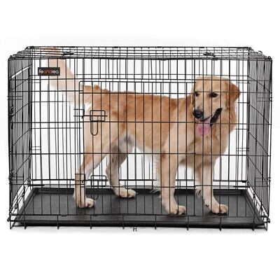 Transport-Hundekäfig XXXL mit 2 Türen 122 x 81 x 76 cm