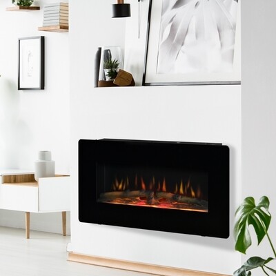 Elektrokamin Standkamin Kaminofen mit Flammeneffekt 1800/2000W