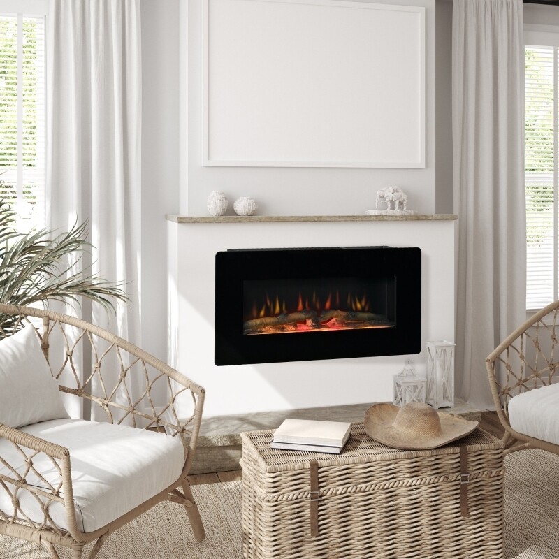 Elektrokamin Standkamin Kaminofen mit Flammeneffekt 1800/2000W