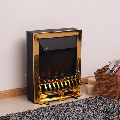 Elektrokamin Kaminofen 1000/2000 Watt Design Gold