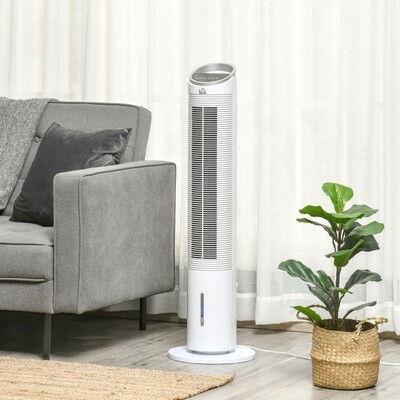 Turmventilator mit Wasserkühlung und Fernbedienung 108cm
