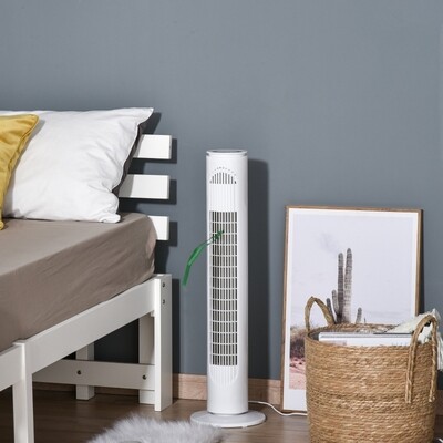 Turmventilator mit Fernsteuerung 70° Oszillierender 77cm Standventilator 45 W