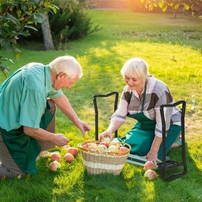 Kniebank Gartenhocker 2-in-1 Kniehilfe Klappbar EVA-Schaumstoff