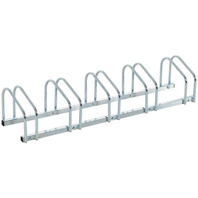 Fahrradständer Velo-Ständer 5 Fahrräder silber