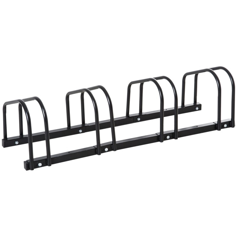 Fahrradständer Velo-Ständer 4 Fahrräder schwarz