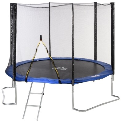 Trampolin Ø345 cm Gartentrampolin mit Sicherheitsnetz Randabdeckung