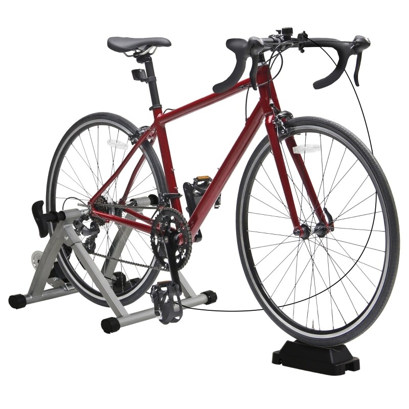 Velo-Rollentrainer mit Magnetbremse Rolle schwarz-silber