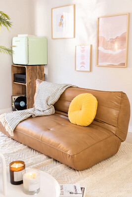 2-Sitzer-Schlafsofa aus Kunstleder Mati