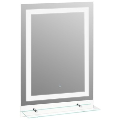 LED Badspiegel Badezimmerspiegel Glas-Ablage