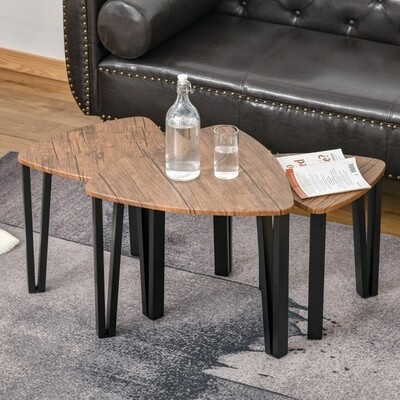 3er Set Couchtisch, Stapeltisch, Beistelltisch, Kaffeetisch, Satztisch