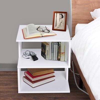 Beistelltisch Betttisch mit modernes Design Couchtisch weiss