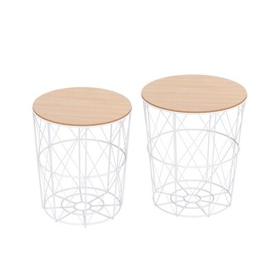 2er Set Couchtisch Beistelltisch Nachttisch