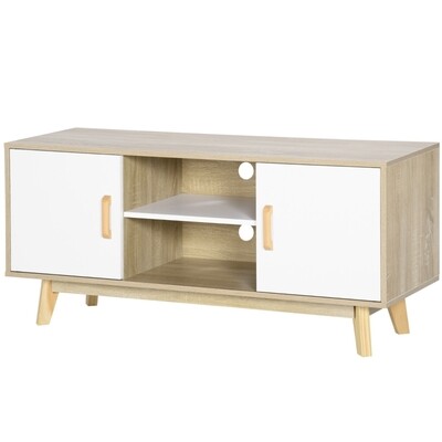 TV-Lowboard Sideboard mit 2 Schränken und offenem Regal