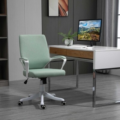 Bürostuhl ergonomischer Drehstuhl höhenverstellbar Grün+Weiss