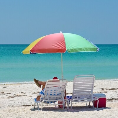 Sonnenschirm Balkon Strandschirm Bunt