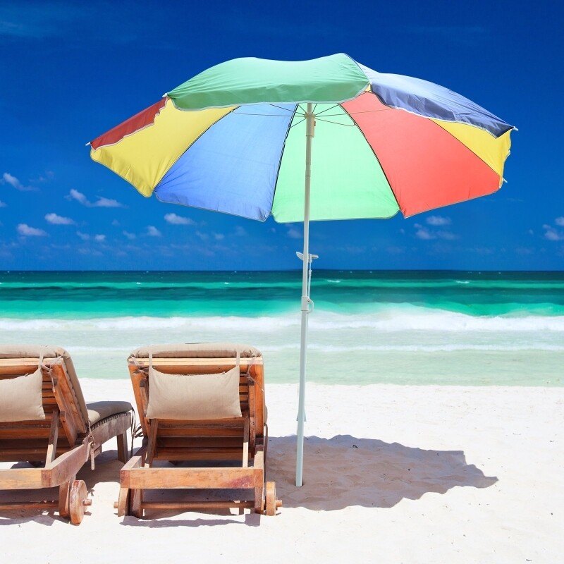 Sonnenschirm Balkon Strandschirm Bunt